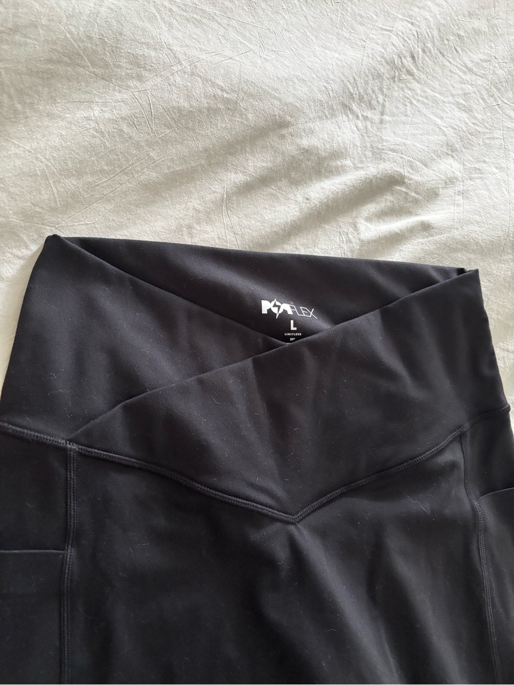 POPFLEX Black Criss Cross Leggings - Picture 2 of 7